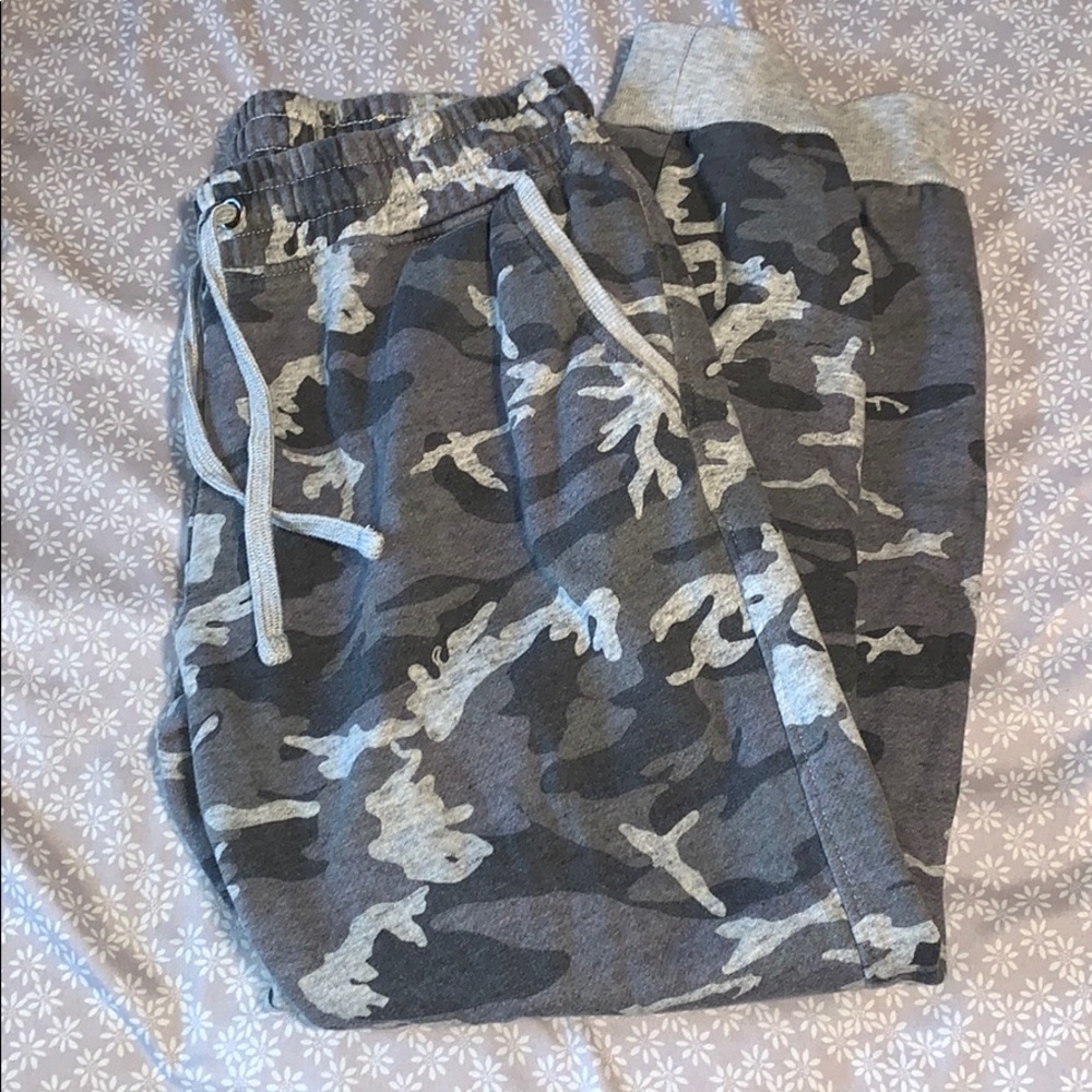 light grey camo joggers